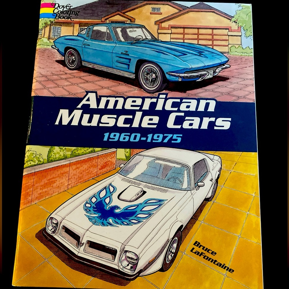 American Muscle Cars 1960-1975 Coloring Book